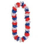 This Americana Lei makes for great Memorial Day Party favors!